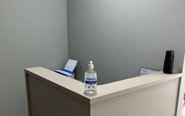 Balcão de recepção executado pela Arte Móveis